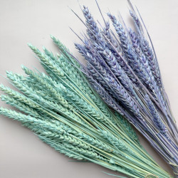 Getrocknete Blumen Tortendekoration Lametta blau 20 Zweige