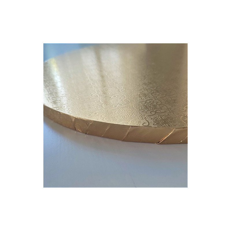 Zlatý dvojitý MDF dortový základ 15 mm Julita 40 cm
