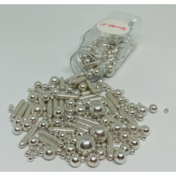 Posypka Sprinkle It! Lovely Silver 100g srebrna