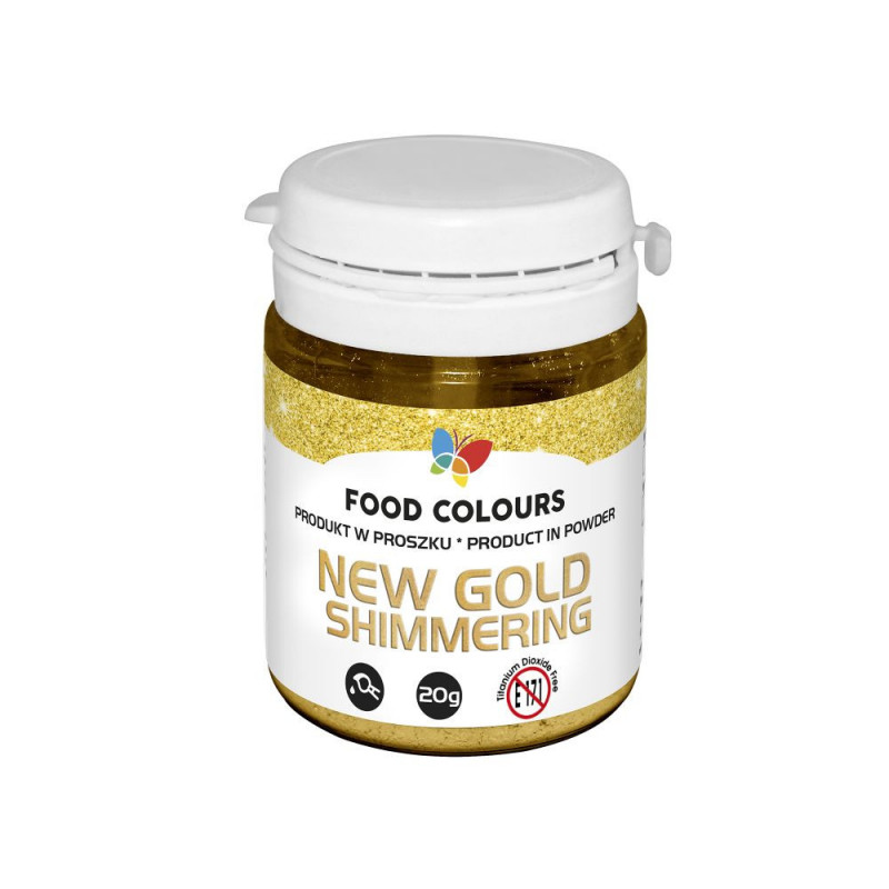 Пищевой краситель pyłkowy FC Metallic GOLD SHIMMER 20g золотой