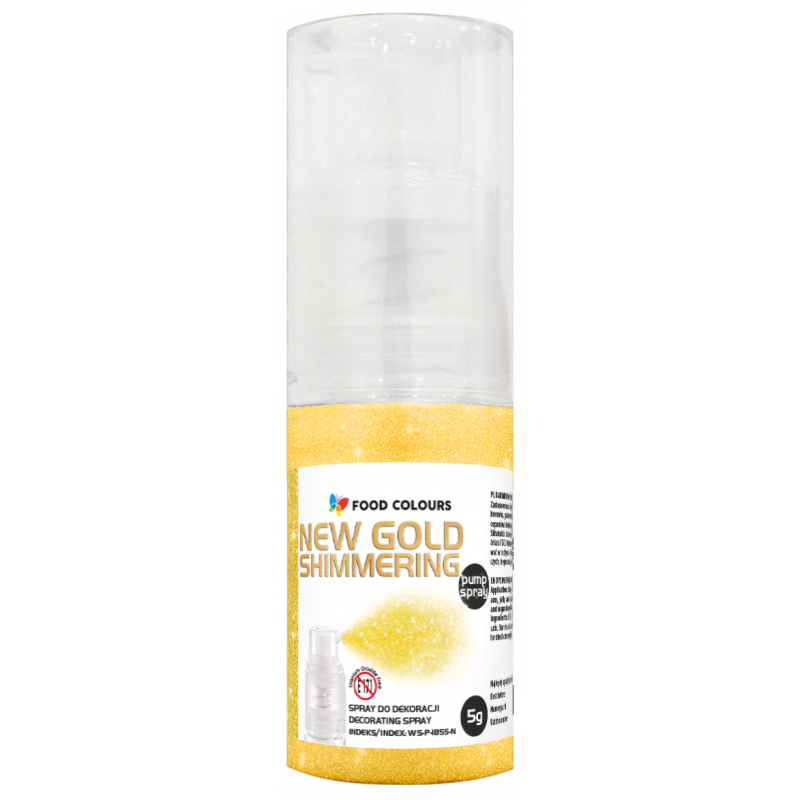 Prášková farba FC Metallic GOLD SHIMMER 5g Pump Gold