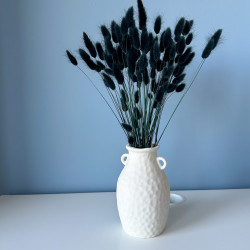 Suszone kwiaty Ozdoba na tort Suszki LAGURUS czarny 20 gałązek