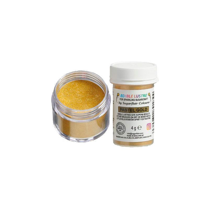 Sugarflair Gold Dusting Dye 4g without E171 Radiant Gold Bright