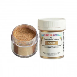 Пищевые блестки Sugarflair Золотой золотой сахар 40 г