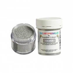 Jadalny brokat Sugarflair Silver SREBRNY CUKIER 40g