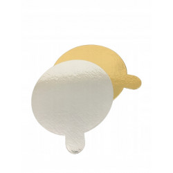 Banketttablett gold 10 cm rund 100 Stück Tablettunterlage