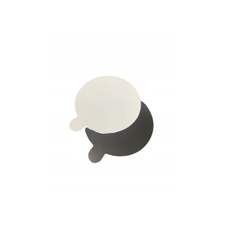 Bankett tálca 10 cm FEHÉR - FEKETE 100 db kerek