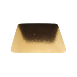 Podkład pod tort złoty prostokąt 30x40 cm Gładki