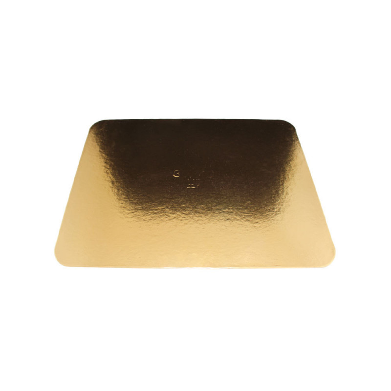 Podkład pod tort złoty prostokąt 30 x 40 cm Gładki