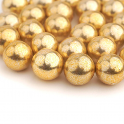 Posypka Słodki Bufet Old Gold PEREŁKI 15mm Złota chrupiąca 115g
