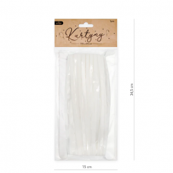 Wstążka satynowa 5 metrów MIGDAŁOWA 12 mm