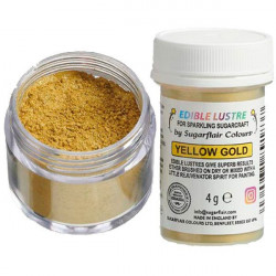 Sugarflair Gold Dusting Dye 4g without E171 Radiant Gold Bright Gold