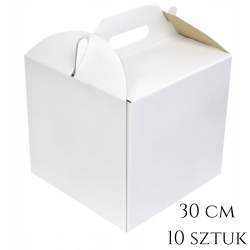 Opakowanie WYSOKIE 30x30x25 cm Białe pudełko 10 szt.