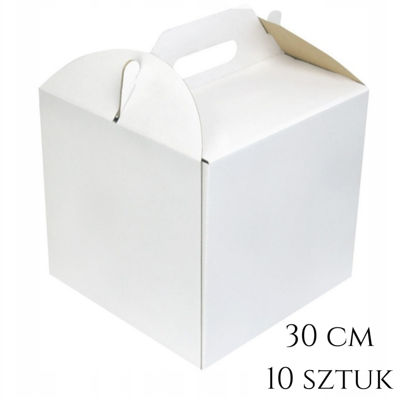 Opakowanie WYSOKIE 30x30x25 cm Białe pudełko 10 szt.
