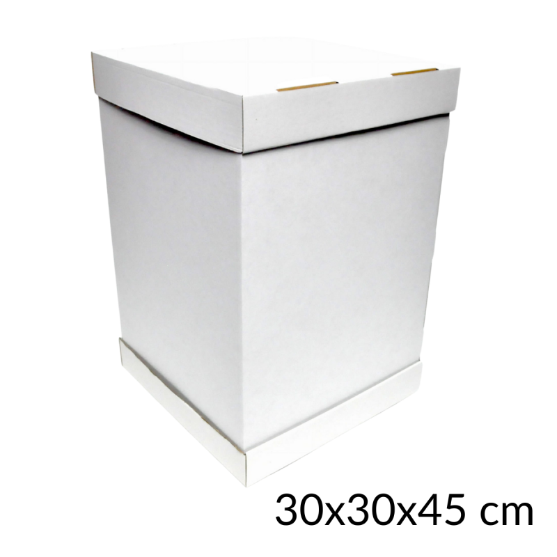 30x30 cm HIGH Box for a 30x30 cm piled cake