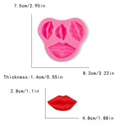 Силіконова форма для ПК MOUTH 4 розміри