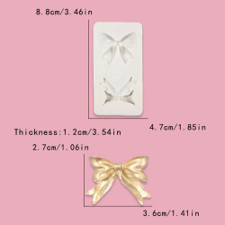 PC silicone mold BOWS large 3,5 cm