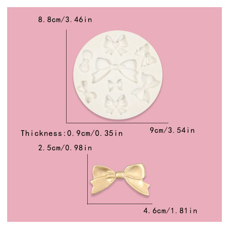 Forma silikonowa KULE 5 cm Półkule
