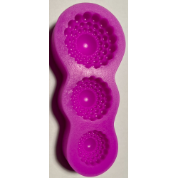 Silicone mold PC DALIA Brooch 3 sizes
