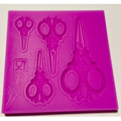 Silicone mold PC SCISSORS