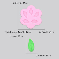PC silicone mold LEAVES small 2 cm Leaves