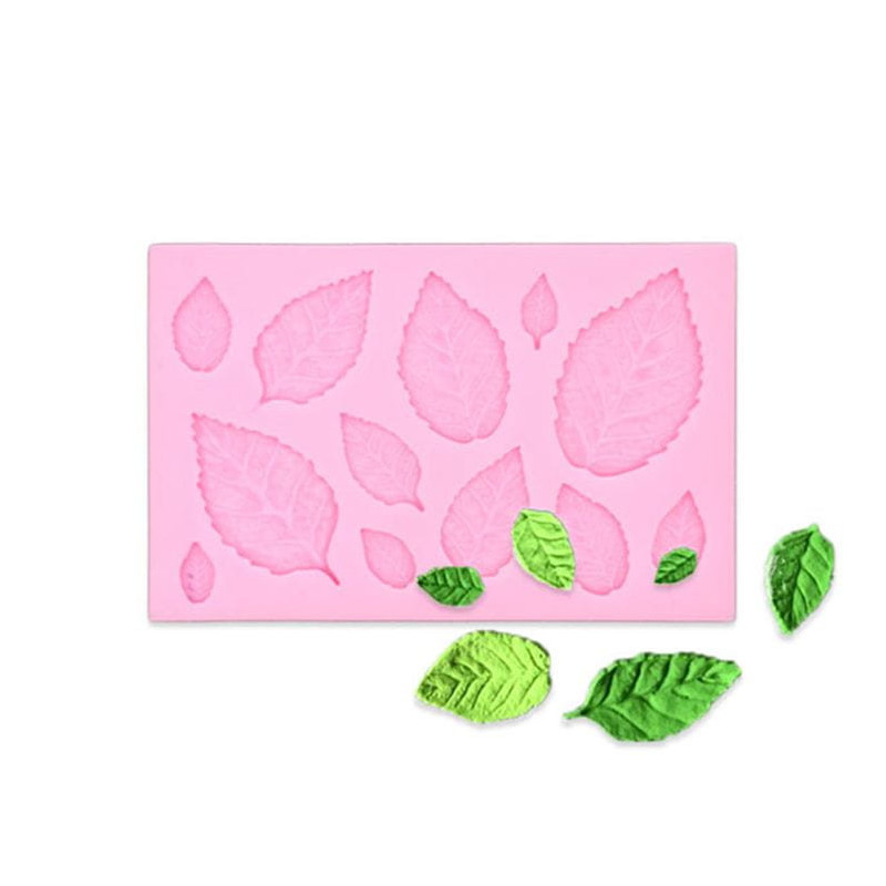 Силиконовая форма для листьев роз (PC LEAVES)