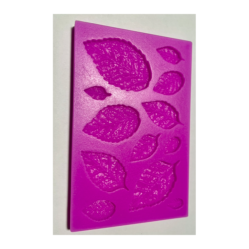 Szilikon forma PC LEAVES mix Rózsa levelek