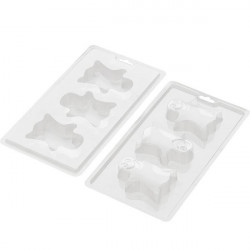 Wilton csokoládé szellemek 3D Halloween forma