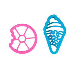 Foremka Decora z odciskiem Donut i Lód 2 szt