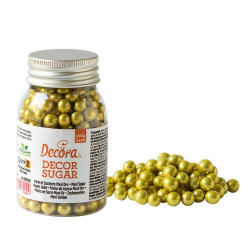 Posypka Decora PEREŁKI Złote 7 mm
