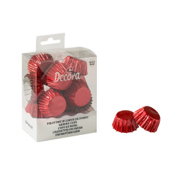 Papilotki Decora małe 2,7 cm na pralinki, czekoladki 180 szt CZERWONE