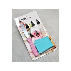 Set of nozzles + bag + adapter + spatula 8 elements