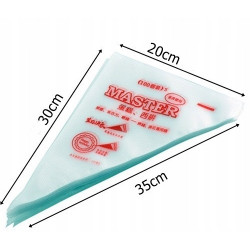 Rękawy worki cukiernicze 100 szt Rozmiar M - 30 cm Master