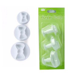 Wykrawaczki z tłoczkiem PME 3 szt. MINI ŚNIEŻYNKI