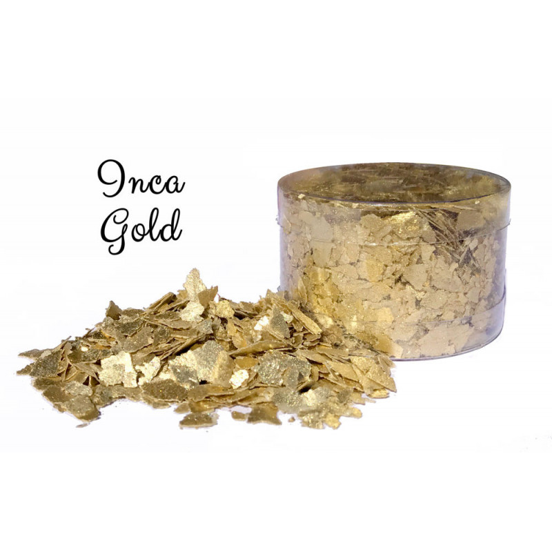 Złote płatki jadalne CC Inca Gold brokat