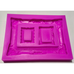 Силіконова форма для ПК FRAME велика 9 x 12 3 шаблони № 8