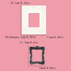 Silikonová forma RÁM PC velký 9,5 x 11 cm čís. 1