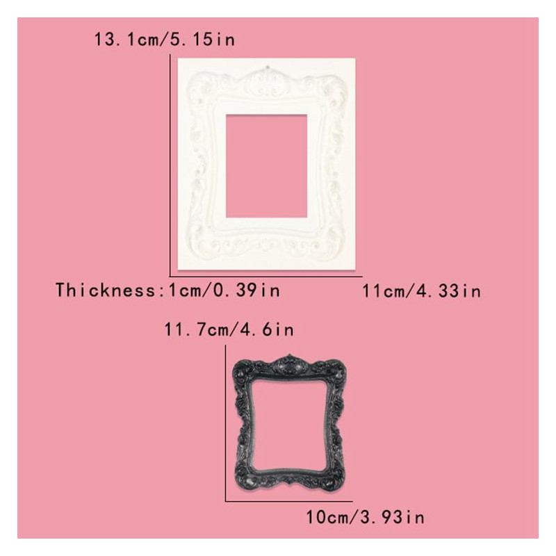 Silikonová forma RÁM PC velký 9,5 x 11 cm čís. 1
