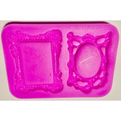 Силіконова форма для ПК FRAME середня 4,5 x 6 см 2 шаблони №2