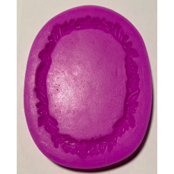 Forma silikonowa PC RAMKA średnia 5,5 x 8 cm owalna