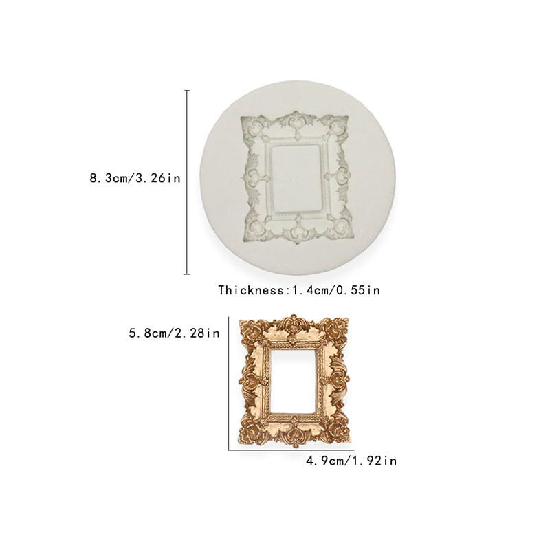 Silikonová forma PC RÁM střední 4,5 x 5 cm č. 6