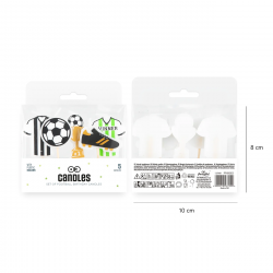 FOOTBALL candles 5 pcs. cupcake picks
