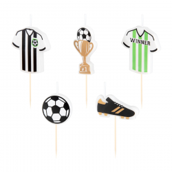 FOTBAL svíčky 5 pcs. Zápichy
