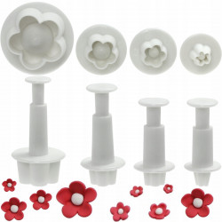 Culpitt-Stempel 4 Stk. Blühende Blumen