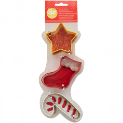 Sada 3 foriem na ponožky Wilton Star Sock Chick