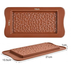 Hearts chocolate bar silicone mold