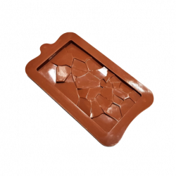 Cracked Crush chocolate bar silicone mold