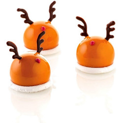 Silikonform ORIGAMI HEARTS 6,5 cm 6 Stück.