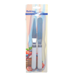 Spatula 2 darab, sima és ívelt, 21 cm
