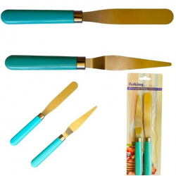 Spatula 2 darab, sima és ívelt, 21 cm